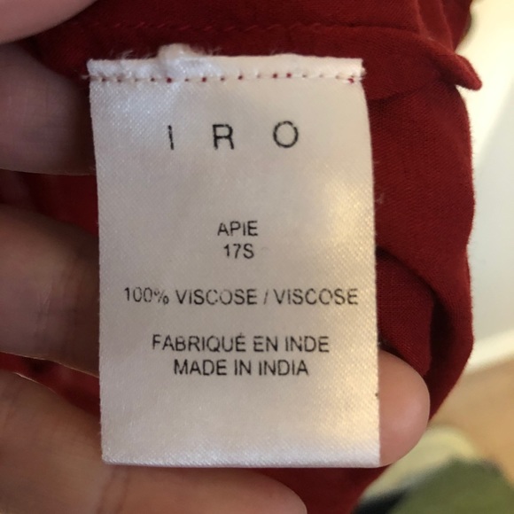 Red IRO blouse - Picture 3 of 5